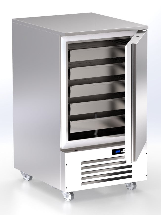 wandkoeling 5 laden AV-078-F3R ArtSteel fish refrigeration