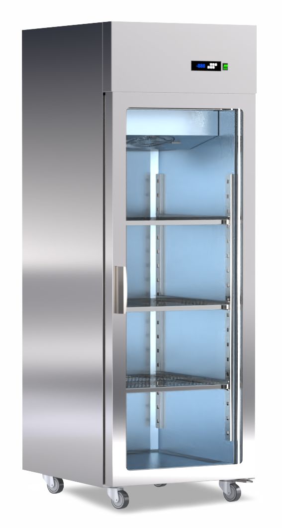 wand koeling G/N-pans 60x80 - 1 glazen deur 880L AV-07G-PR ArtSteel