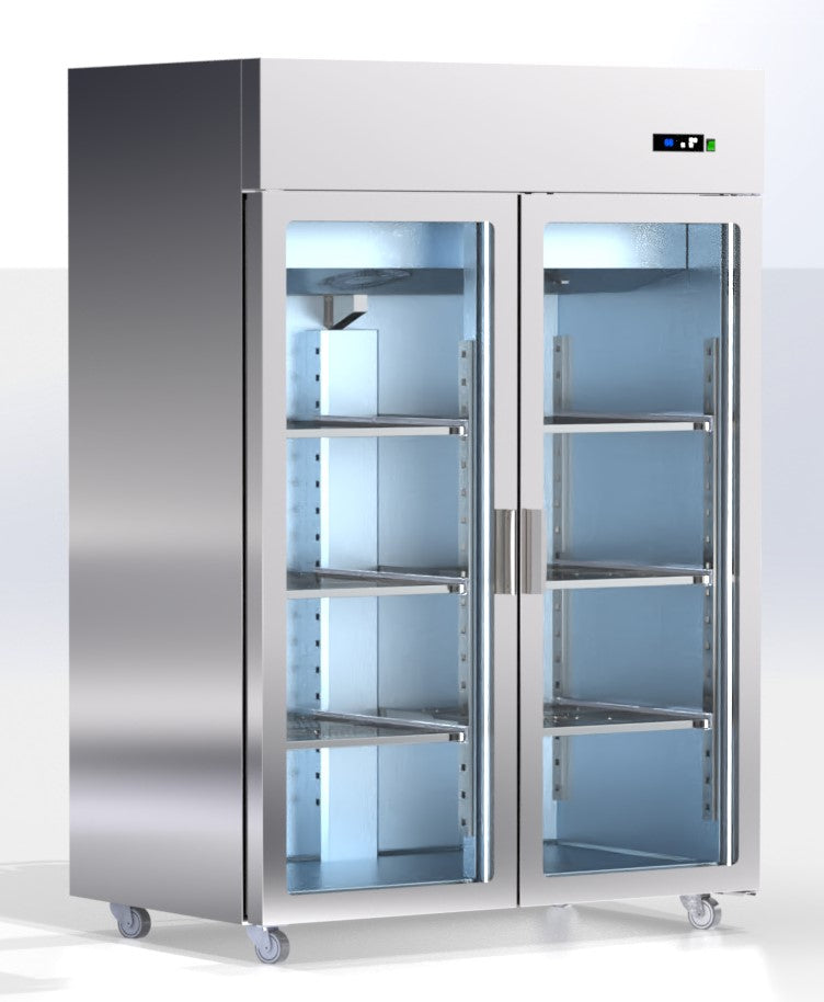 wand koeling 2 glazen deuren 1400L AV-14G-GR ArtSteel