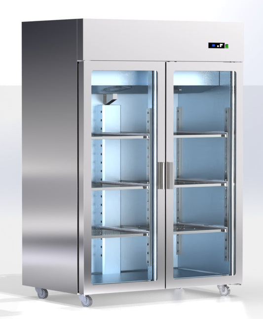 wand koeling 2 glazen deuren 1400L AV-14G-GR ArtSteel
