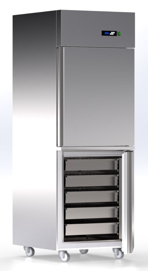 wandkoeling 2 deuren met laden systeem AV_078_F1R ArtSteel fish refrigeration