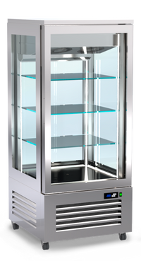 RVS koel vitrine kast 1 glazendeur 300L C4-077-SR ArtSteel