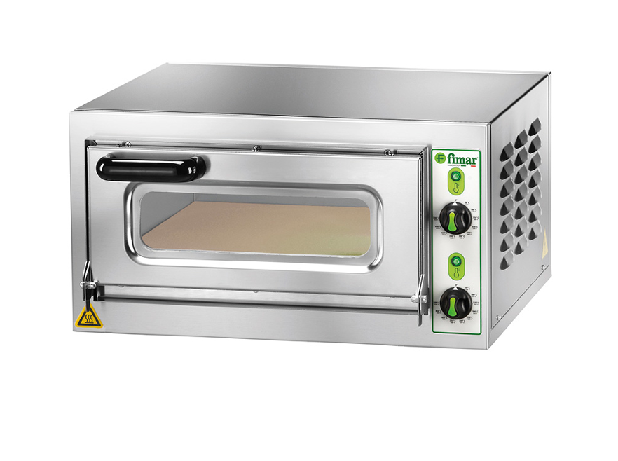FIMAR FOMII1V235M – Professionele Elektrische Pizzaoven (Mini model met glazen deur)