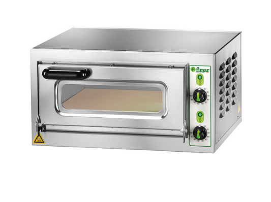 FIMAR FOMII1V235M – Professionele Elektrische Pizzaoven (Mini model met glazen deur)
