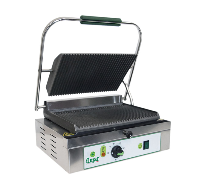 FIMAR PE35NR23M – Professionele Elektrische Gietijzeren Grill (Dubbel geribbeld)