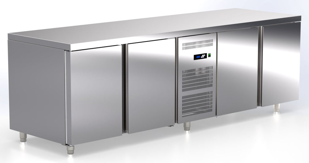 koel en vriezer werkbank 4 deuren T2-237-GR ArtSteel