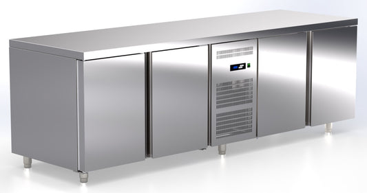 koel en vriezer werkbank 4 deuren T2-237-GR ArtSteel