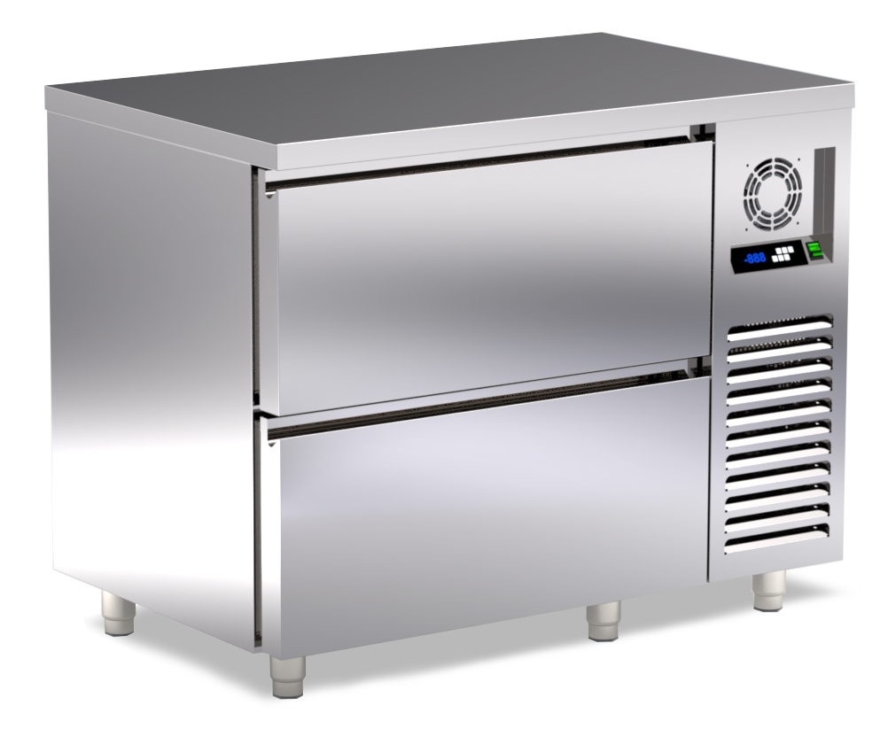 koelwerkbank 2 lades TR-117-DR2R ArtSteel ArtSteel
