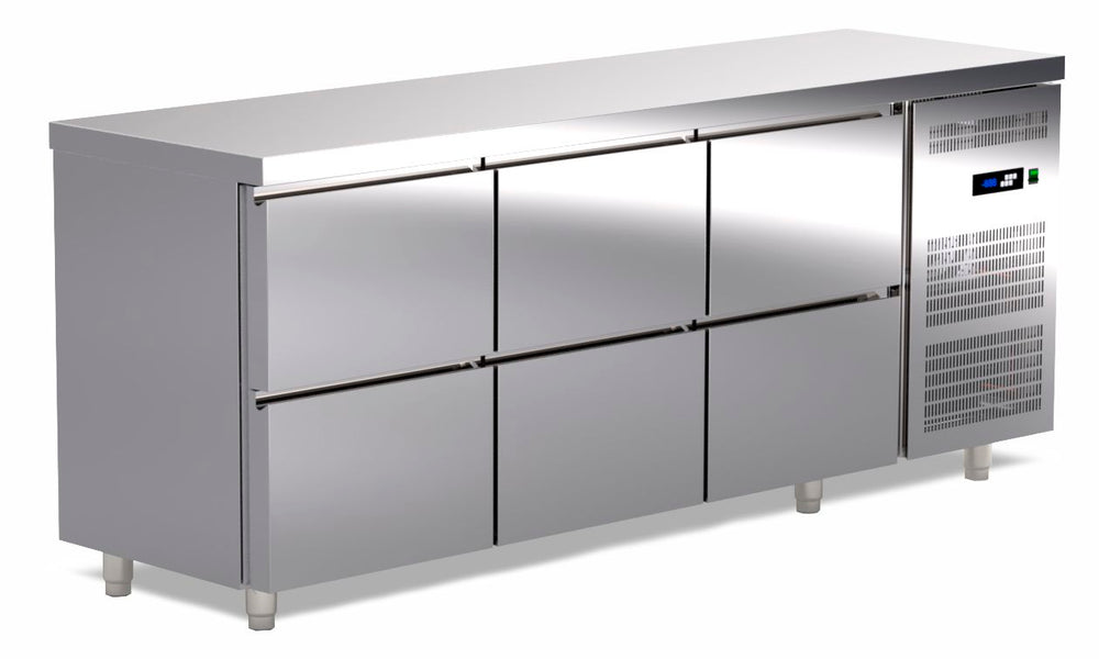 koelwerkbank 6 laden TR-187-G6R Art Steel