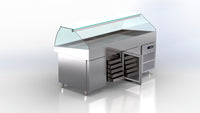 fish line koel vitrine VA-189-K ArtSteel fish refrigeration