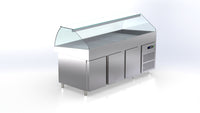 fish line koel vitrine VA-189-K ArtSteel fish refrigeration